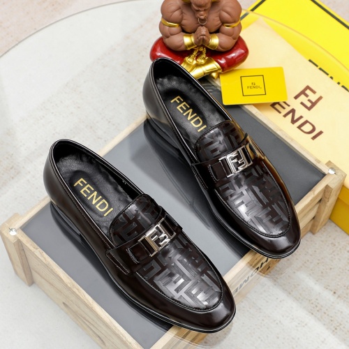 Wholesale Fendi Leather Shoes For Men #1209667 $80.00 USD, Wholesale Quality Replica Fendi Leather Shoes