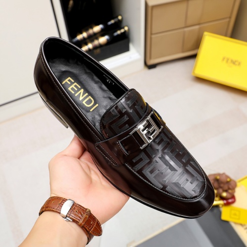 Replica Fendi Leather Shoes For Men #1209667 $80.00 USD for Wholesale