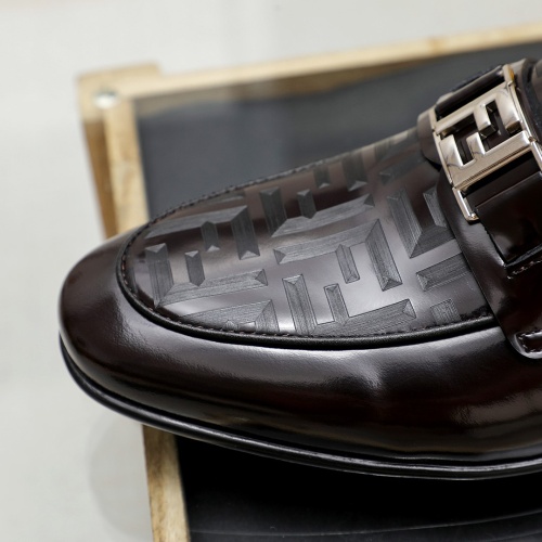 Replica Fendi Leather Shoes For Men #1209667 $80.00 USD for Wholesale