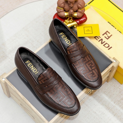 Wholesale Fendi Leather Shoes For Men #1209671 $80.00 USD, Wholesale Quality Replica Fendi Leather Shoes