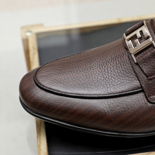 Replica Fendi Leather Shoes For Men #1209673 $80.00 USD for Wholesale