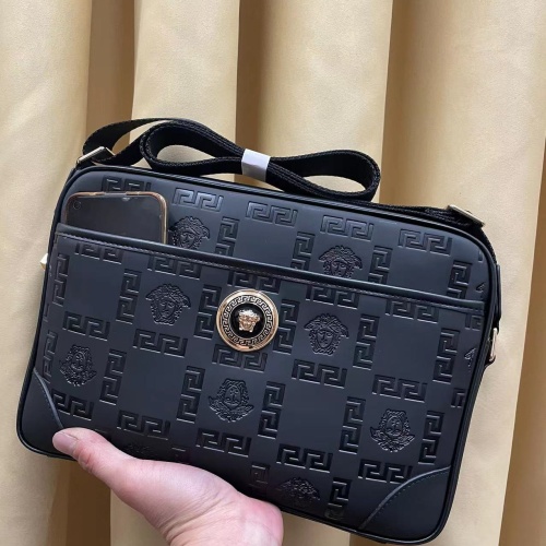 Replica Versace AAA Man Messenger Bags #1209805 $92.00 USD for Wholesale