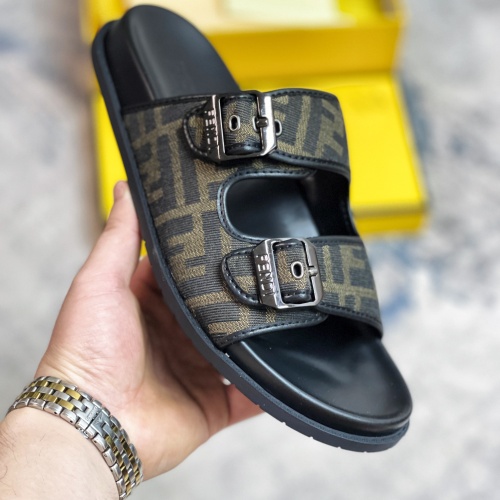 Replica Fendi Slippers For Men #1209883 $56.00 USD for Wholesale