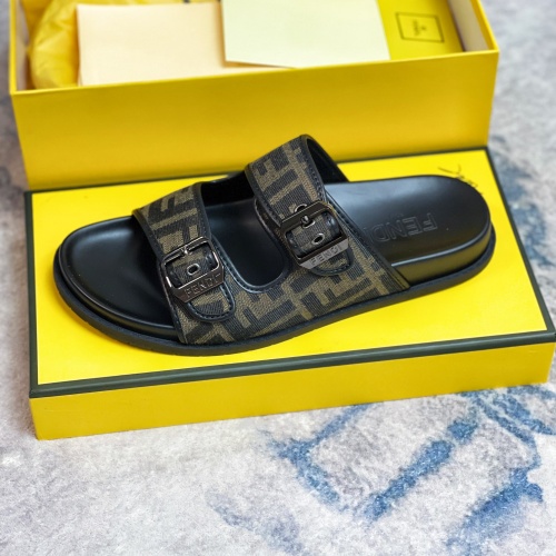 Replica Fendi Slippers For Men #1209883 $56.00 USD for Wholesale