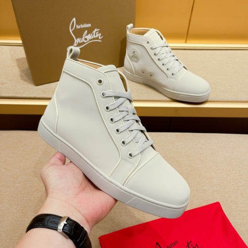 Wholesale Christian Louboutin High Top Shoes For Men #1209929 $80.00 USD, Wholesale Quality Replica Christian Louboutin High Top Shoes