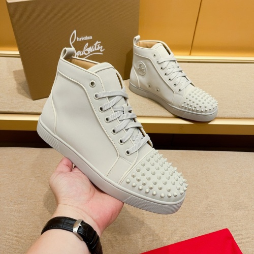 Wholesale Christian Louboutin High Top Shoes For Men #1209933 $85.00 USD, Wholesale Quality Replica Christian Louboutin High Top Shoes