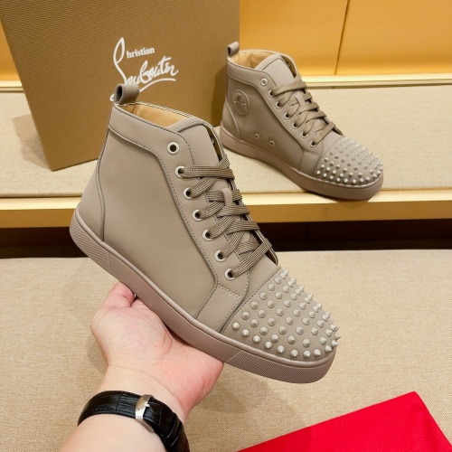 Wholesale Christian Louboutin High Top Shoes For Men #1209934 $85.00 USD, Wholesale Quality Replica Christian Louboutin High Top Shoes