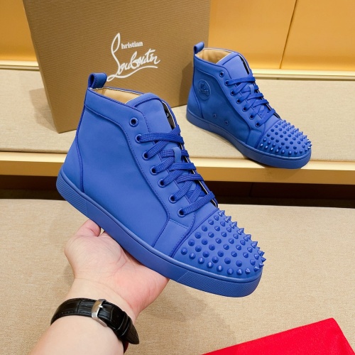 Wholesale Christian Louboutin High Top Shoes For Men #1209935 $85.00 USD, Wholesale Quality Replica Christian Louboutin High Top Shoes