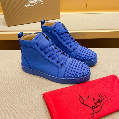 Replica Christian Louboutin High Top Shoes For Men #1209935 $85.00 USD for Wholesale