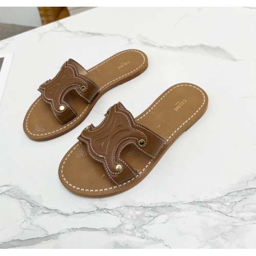 Wholesale Celine Slippers For Women #1209951 $85.00 USD, Wholesale Quality Replica Celine Slippers