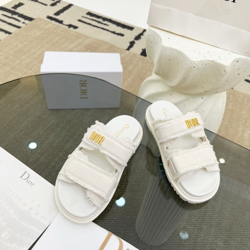 Replica Christian Dior Slippers For Women #1209958 $92.00 USD for Wholesale