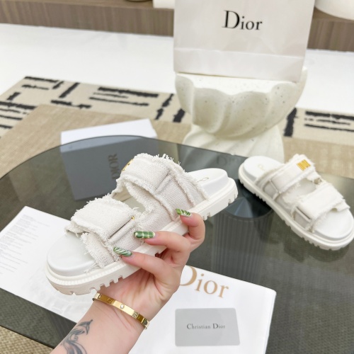 Replica Christian Dior Slippers For Women #1209958 $92.00 USD for Wholesale