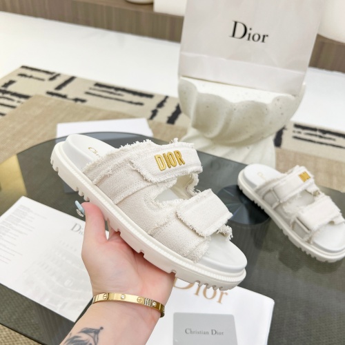 Replica Christian Dior Slippers For Women #1209958 $92.00 USD for Wholesale