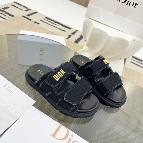 Replica Christian Dior Slippers For Women #1209959 $92.00 USD for Wholesale