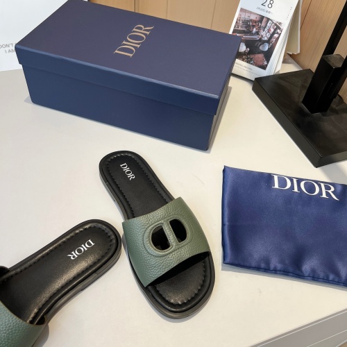 Replica Christian Dior Slippers For Men #1210004 $80.00 USD for Wholesale