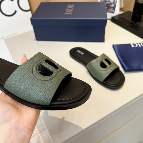 Replica Christian Dior Slippers For Men #1210004 $80.00 USD for Wholesale