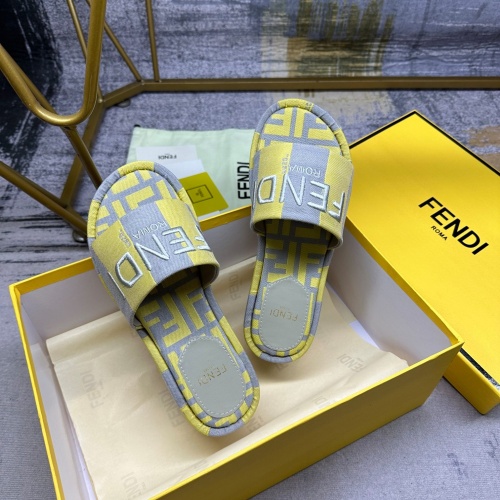 Replica Fendi Slippers For Women #1210015 $85.00 USD for Wholesale