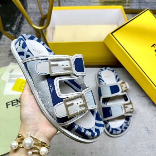 Replica Fendi Slippers For Men #1210019 $85.00 USD for Wholesale