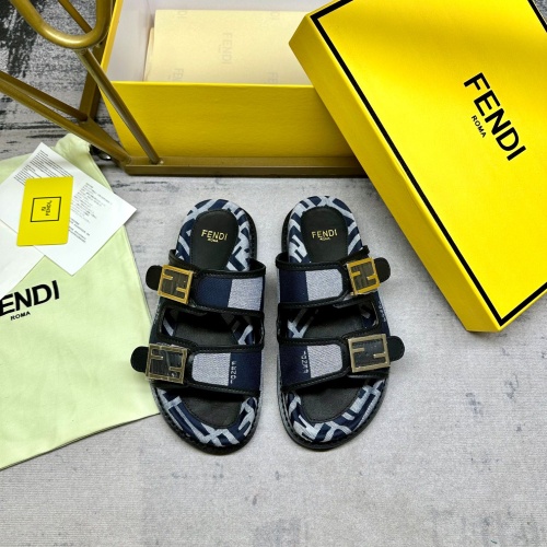 Wholesale Fendi Slippers For Women #1210020 $85.00 USD, Wholesale Quality Replica Fendi Slippers