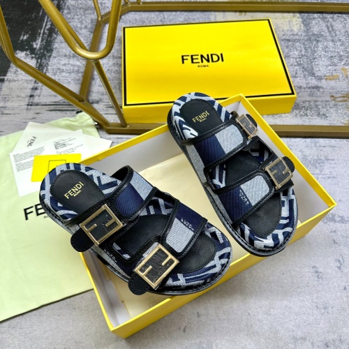 Replica Fendi Slippers For Women #1210020 $85.00 USD for Wholesale