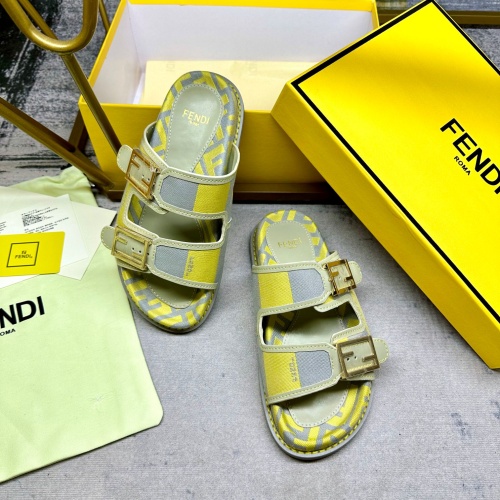 Replica Fendi Slippers For Men #1210023 $85.00 USD for Wholesale