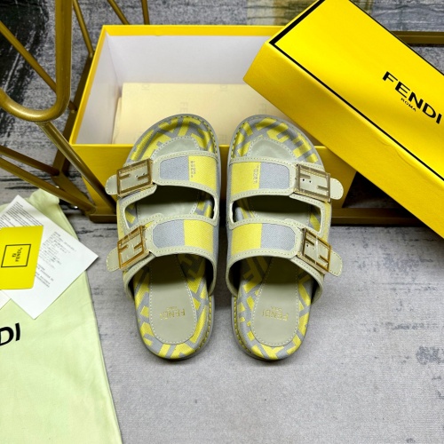 Replica Fendi Slippers For Men #1210023 $85.00 USD for Wholesale