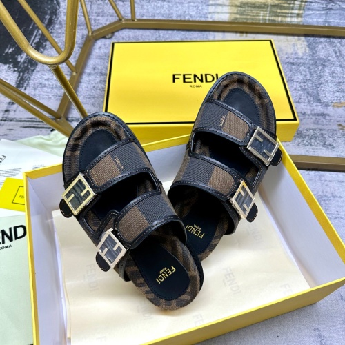 Replica Fendi Slippers For Women #1210026 $85.00 USD for Wholesale