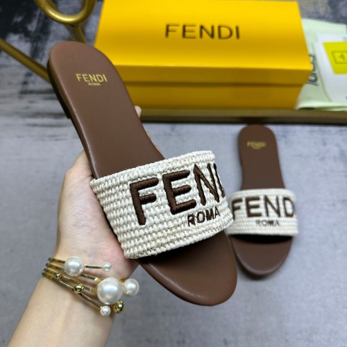 Replica Fendi Slippers For Women #1210028 $80.00 USD for Wholesale