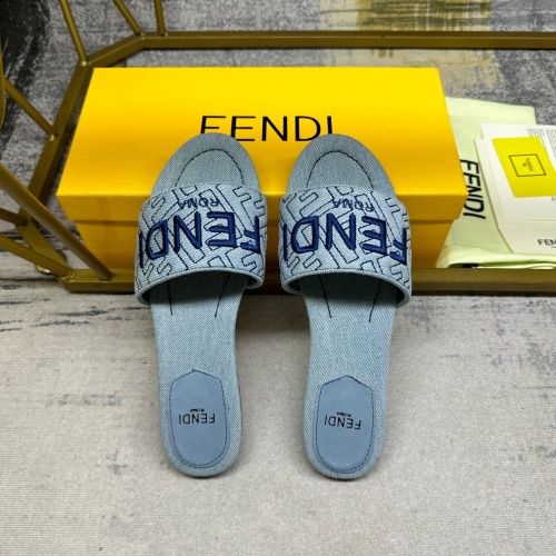 Replica Fendi Slippers For Women #1210032 $80.00 USD for Wholesale