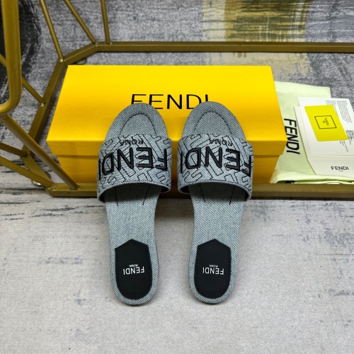 Replica Fendi Slippers For Women #1210033 $80.00 USD for Wholesale