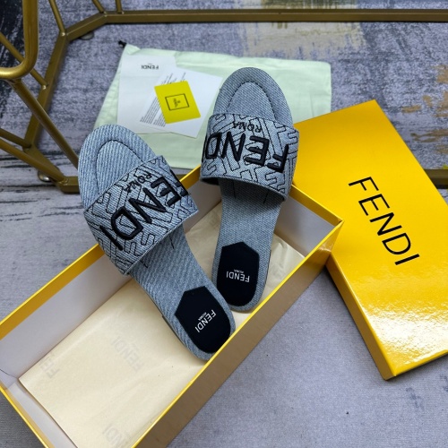 Replica Fendi Slippers For Women #1210033 $80.00 USD for Wholesale