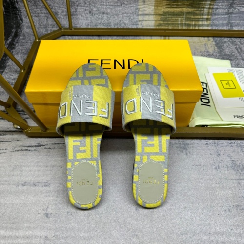 Replica Fendi Slippers For Women #1210035 $82.00 USD for Wholesale