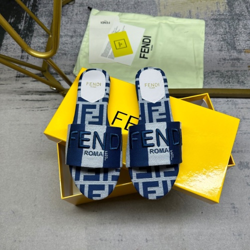 Wholesale Fendi Slippers For Women #1210037 $82.00 USD, Wholesale Quality Replica Fendi Slippers