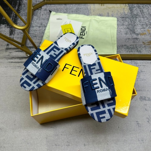 Replica Fendi Slippers For Women #1210037 $82.00 USD for Wholesale