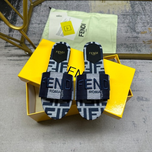 Wholesale Fendi Slippers For Women #1210038 $82.00 USD, Wholesale Quality Replica Fendi Slippers