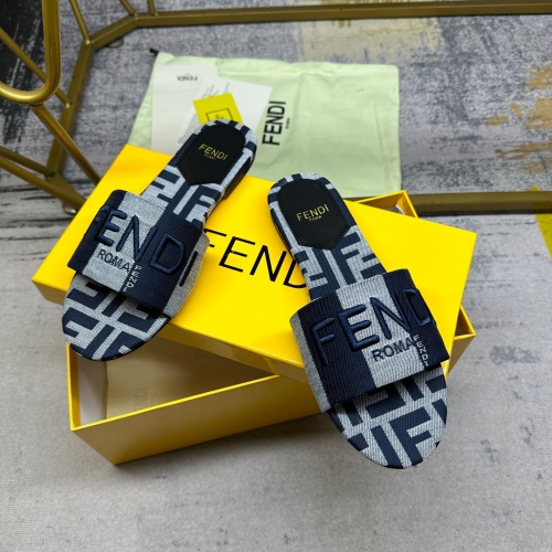 Replica Fendi Slippers For Women #1210038 $82.00 USD for Wholesale