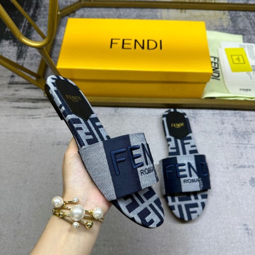 Replica Fendi Slippers For Women #1210038 $82.00 USD for Wholesale