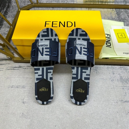 Replica Fendi Slippers For Women #1210038 $82.00 USD for Wholesale