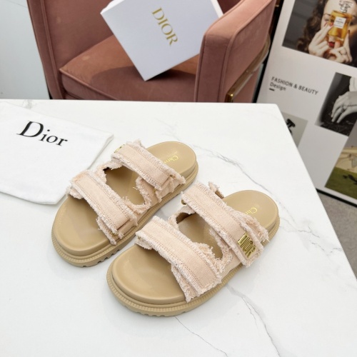 Replica Christian Dior Slippers For Women #1210043 $92.00 USD for Wholesale