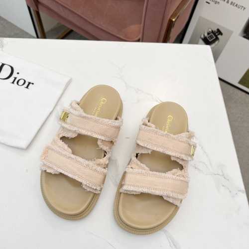 Replica Christian Dior Slippers For Women #1210043 $92.00 USD for Wholesale