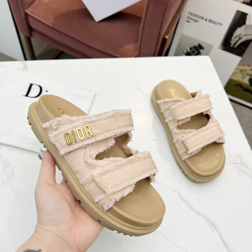 Replica Christian Dior Slippers For Women #1210043 $92.00 USD for Wholesale