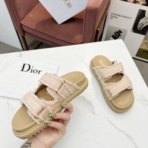 Replica Christian Dior Slippers For Women #1210043 $92.00 USD for Wholesale