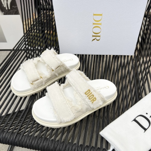 Wholesale Christian Dior Slippers For Women #1210044 $92.00 USD, Wholesale Quality Replica Christian Dior Slippers