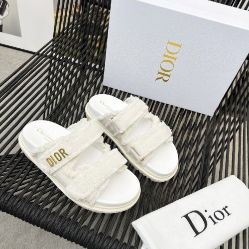 Replica Christian Dior Slippers For Women #1210044 $92.00 USD for Wholesale