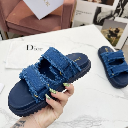 Replica Christian Dior Slippers For Women #1210045 $92.00 USD for Wholesale