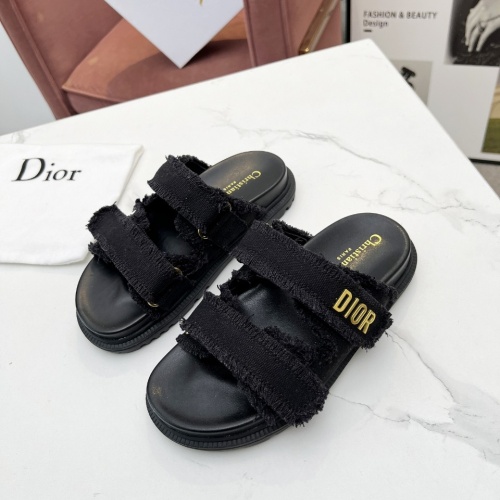 Wholesale Christian Dior Slippers For Women #1210046 $92.00 USD, Wholesale Quality Replica Christian Dior Slippers