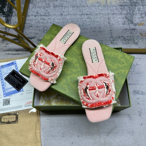 Replica Gucci Slippers For Women #1210052 $85.00 USD for Wholesale