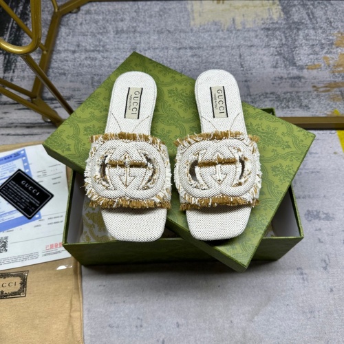 Wholesale Gucci Slippers For Women #1210053 $85.00 USD, Wholesale Quality Replica Gucci Slippers