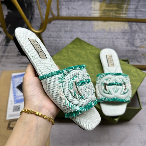 Replica Gucci Slippers For Women #1210054 $85.00 USD for Wholesale