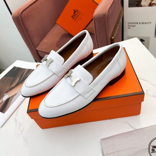 Wholesale Hermes Leather Shoes For Women #1210093 $96.00 USD, Wholesale Quality Replica Hermes Leather Shoes